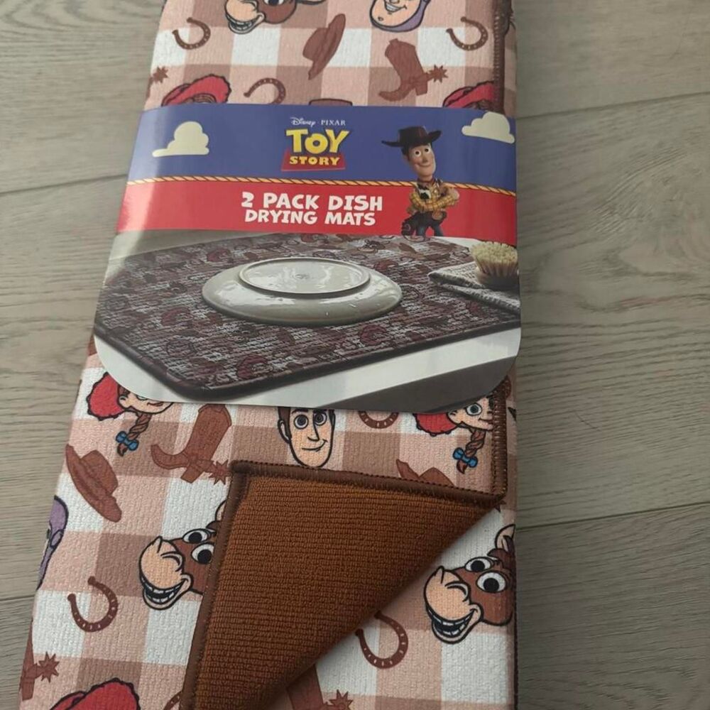 Disney 2 Pack Toy Story Dish Drying Mats